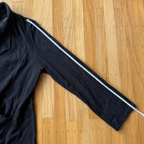 Caslon Open Front Cotton Cardigan Blazer Black Size XXL Mature Lagenlook - Picture 5 of 10